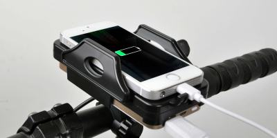 smart bike phone holder with charger